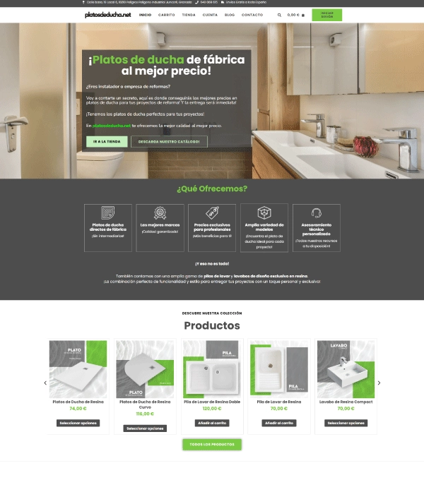 platos de ducha MEGA MENU